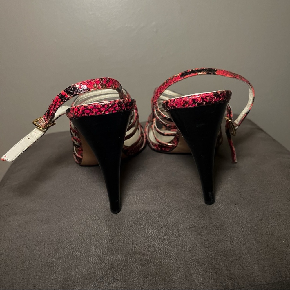 Via Spiga strappy python heeled sandals - Picture 3 of 5